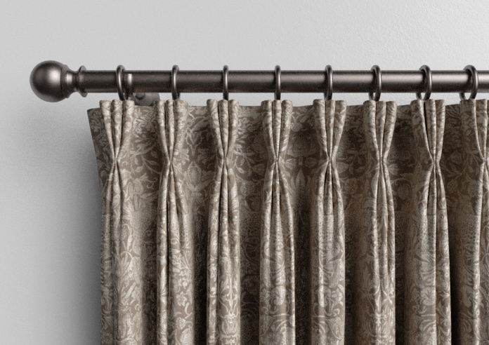 William Morris At Home Strawberry Thief, Woven Limestone - Made to Measure Curtains - Image 11